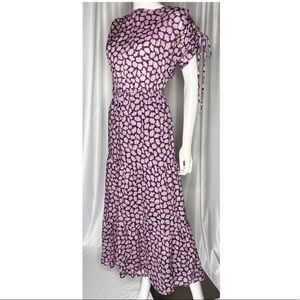 Kate Spade Sunny Bloom Purple Maxi Dress